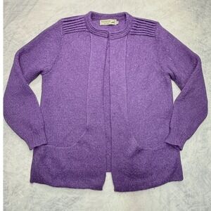 Peruvian Link Alpaca Sweater Cardigan Pockets OS Peru Quiet Luxury Minimalist